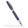Visconti VISCONTI Fountain Pen in Indigo Blue Stainless Large A10 Fine F Luxury Writing Instrument "Starry Night" (KP12-04-FPC) Steel, Nib, Nib,