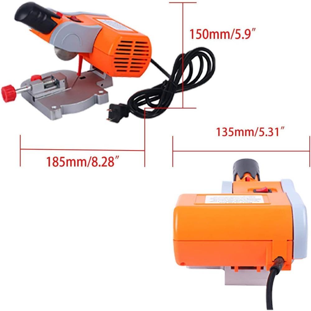 110V Mini Bench Top Cut-off Miter Saw for Arts & Crafts Cutting Wood Plastic Metal Benchtop DIY - 2" Blade 1/2" Cuting Depth
