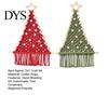 Braided Christmas Tree Materials DIY Kit, Make 2 Cotton Rope Trees, Boho Knot Craft Crafting Supplies for Beginners Set with Wooden Beads And