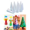 12 Pieces Craft Foam Cones Accessories Decors White Supplies for Activities DIY Art Projects Wedding
