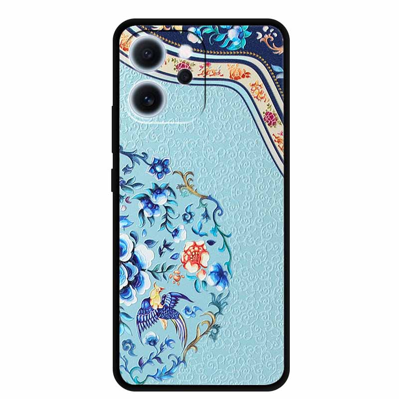 3D Flowers Emboss Fundas For OPPO Reno 15F 5G Case Soft Silicone Phone Cases For OPPO Reno 15F Back Covers Shell Coque 6.57"