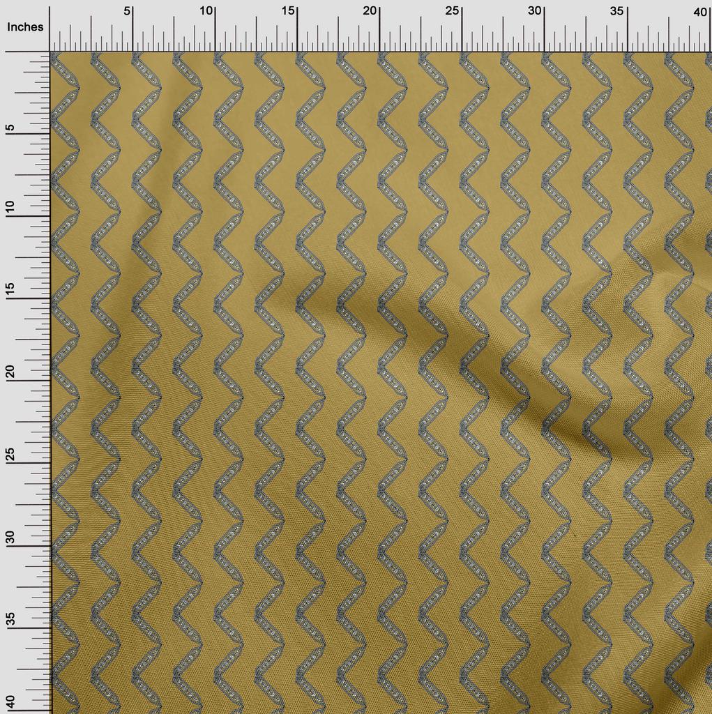 oneOone Georgette Viscose Dark Mustard Fabric Block Sewing Craft Projects Fabric Prints By Yard 42 Inch