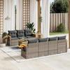 VidaXL Garden Lounge Set with Cushions 8 Pcs, Patio Sofas, Patio Furniture Set, Outdoor Furniture, Grey 3226648