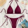 New Women's Sexy Slender Tie-Up Backless Triangle Bikini