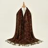 Ethnic Style Cashew Embroidered Polyester Long Towel Versatile Fashion High Quality Women's Travel Shawl