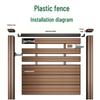 WPC Wood-Plastic Outdoor Fence: Durable, Anti-Corrosion Windbreak & Partition for Courtyard and Villa. 