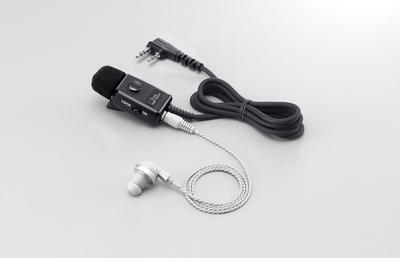 ICOM Microfone de lapela preto HM-153LS