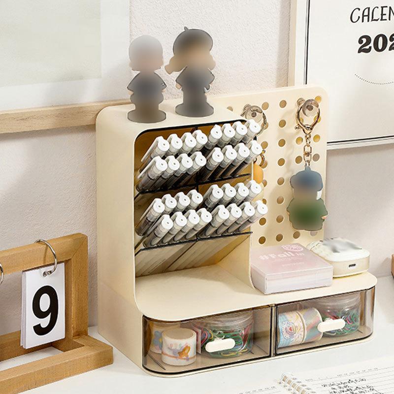 1 шт. Настольная перфорированная доска, коробка для хранения, стойка для сортировки канцелярских товаров, настольная, офисная, стойка для хранения косметики, подставка для ручек, стойка для хранения