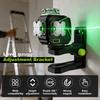 Magnetický L-tvarovaný držák pro laserovou vodováhu, stativový stojan pro laserovou vodováhu se závitem 1/4''-20, 360° horizontální rotace, nastavitelná výška