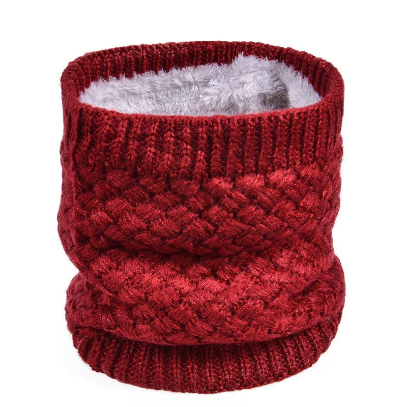 Male and Female Couples Fleece Thickened Single Ring Sleeve Winter Warm Wool Knitted Sleeve