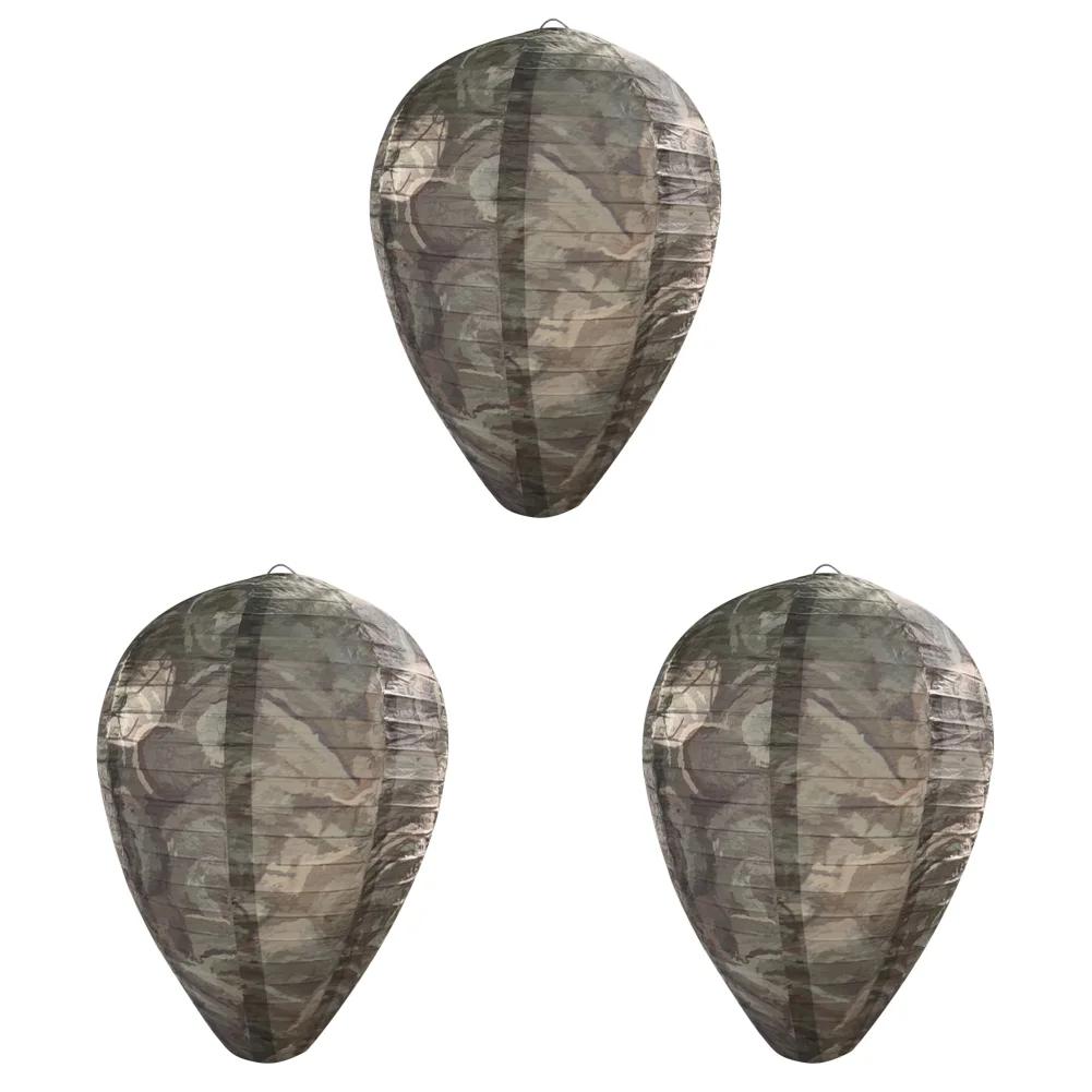 1-5PCS Hanging Wasp Nest Decoy Outdoor Waterproof Fake Wasp Nest Decoy Nest Decoy Hornets Plastic Insects Paper Drive Beehive
