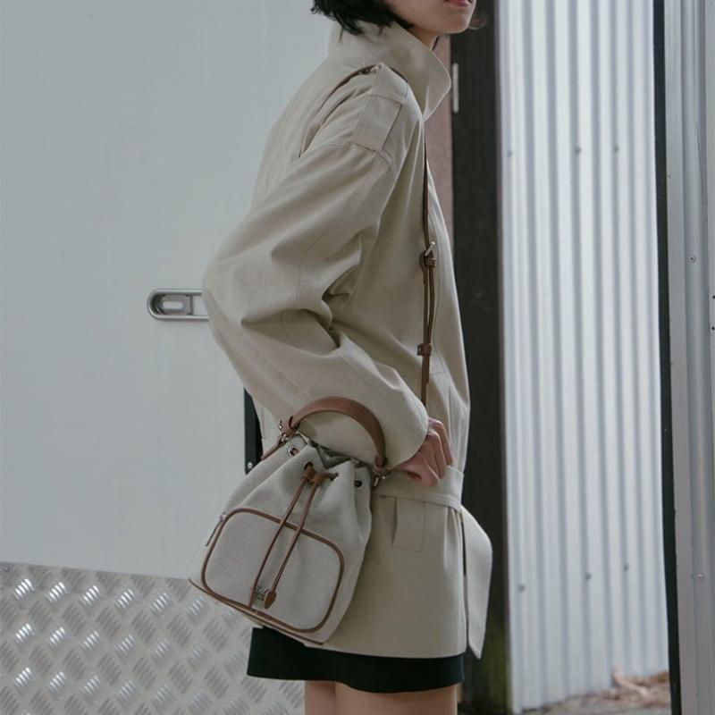 Lap Canvas Pocket Bucket Bag As7ab202