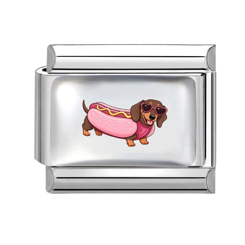 New Lovely Cat Dog Cow Fish Heart Y2K Wholesale Italian Charms Fit 9MM Stainless Steel Bracelet DIY Creative Jewelry Gifts