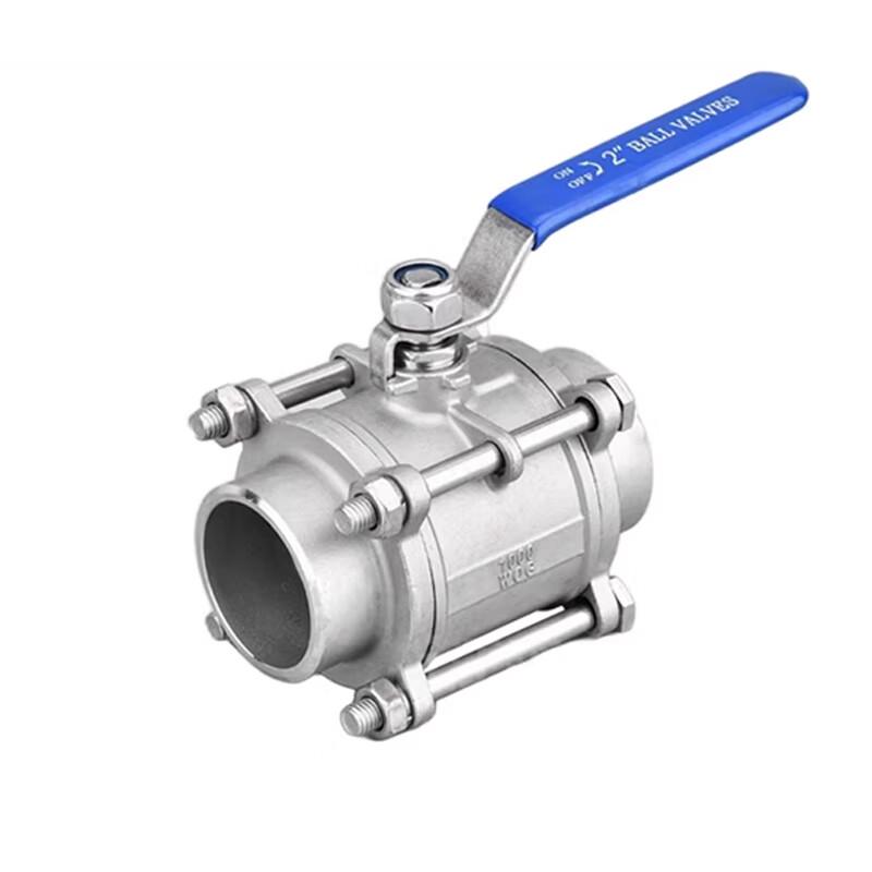 Runqinghe 304 Stainless Steel 3-Piece Internal Thread Ball Valve
