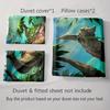 Dragon Forest Scene Bedding Duvet Cover Sets Duvet Covers Pillowcases Gifts (1 * Duvet Cover 2 * Pillowcases, Without Duvet Insert)