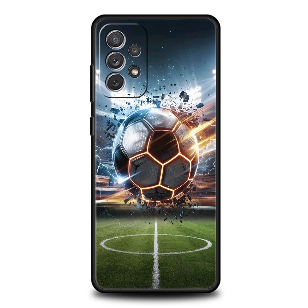 Football Phone Case for Samsung A51 A71 A72 A21S A12 A11 A15 A25 A31 A41 A23 A33 A53 A73 A03S A05S A13 5G A35 A55 Cover