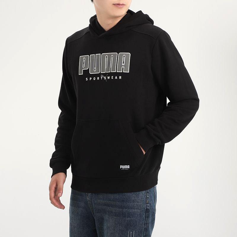 Puma Sweatshirts Men's Black Hooded Moderate Regular 586462-01