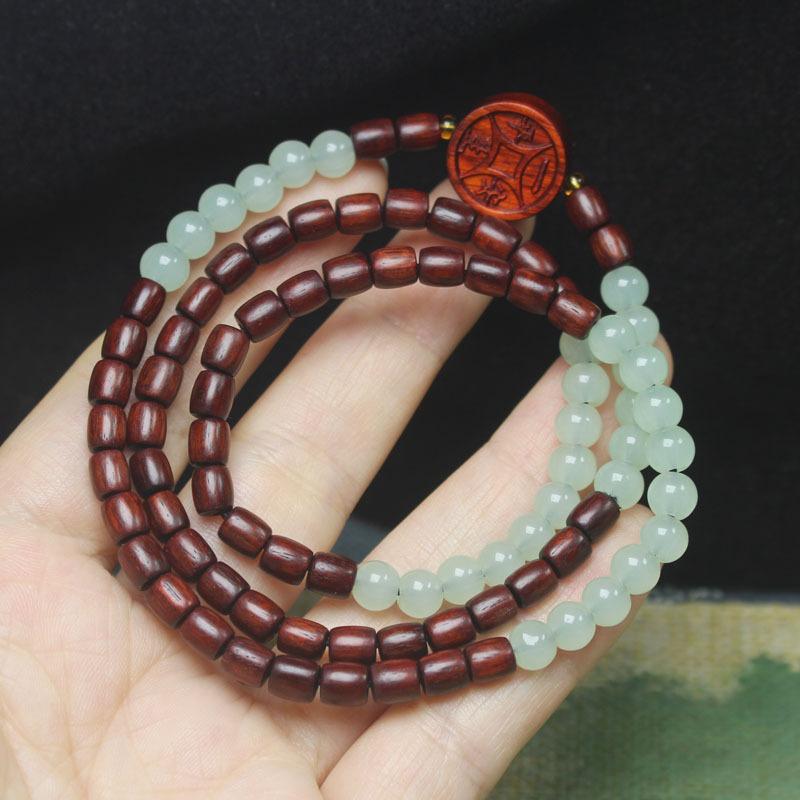 Red Sandalwood Multi-Layer Mala Bracelet Simple Forest Style Literary Gift