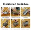 Mini Firewood Stove Stainless Steel Portable Mosquito Incense Burner Desktop Bonfire Stove for Outdoor Home Desk
