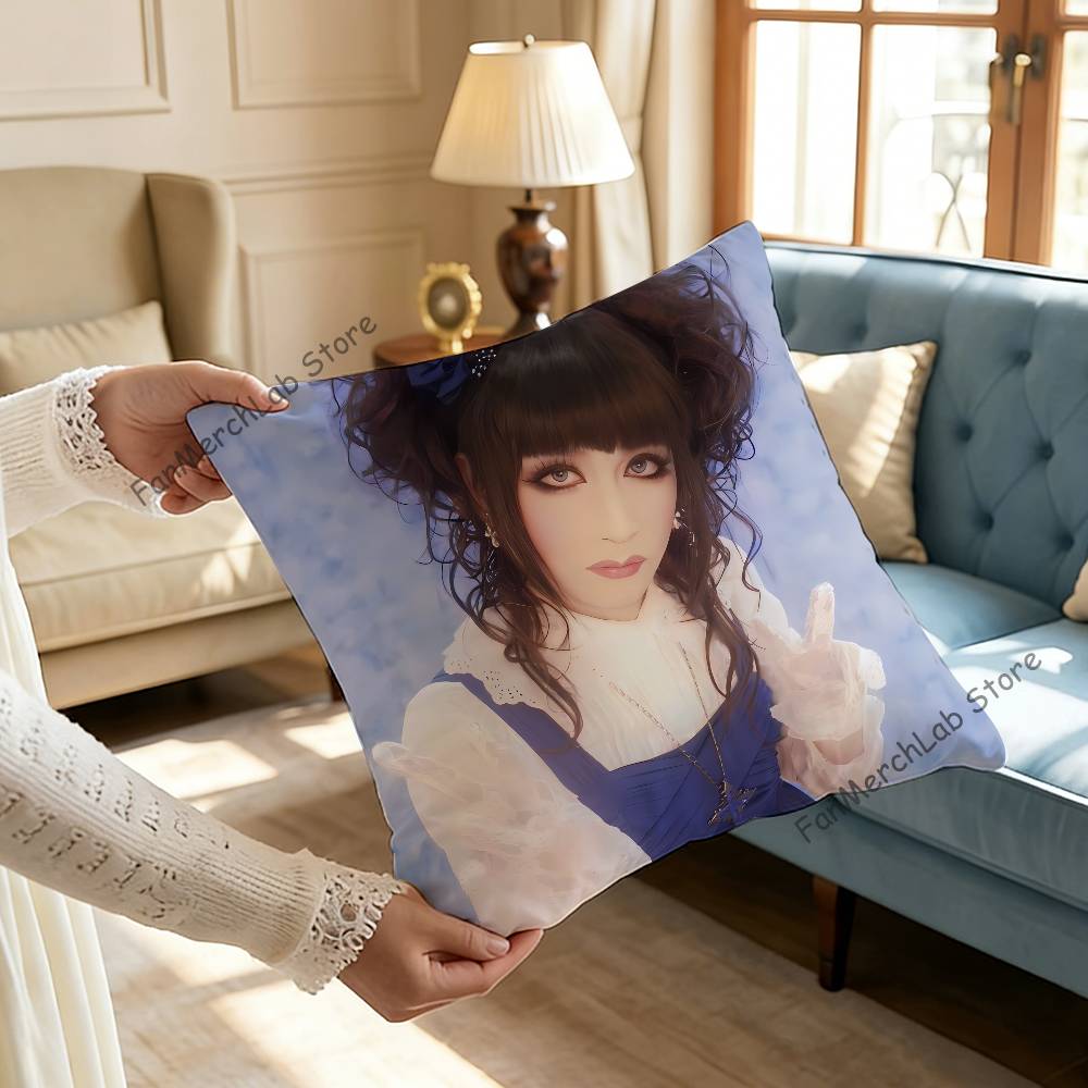 MMalice MMizerS Rock Band Anime Pillow Case Antidustmite Pillowcase Invisible zipper silky short plush Sofa cushion cover