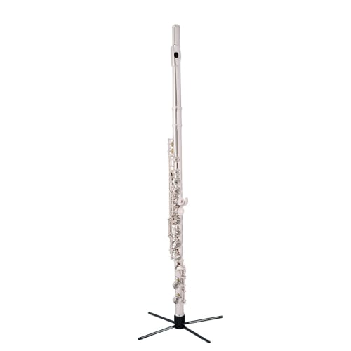 BQKOZFIN 16-Hole Woodwind Flute in C Key, Beginner Set with E-Mechanism, Nickel-Plated Cupronickel, for Brass Band Practice, Suitable for Beginners, A