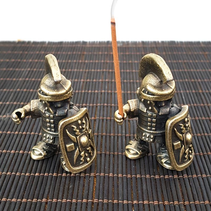 Roman Soldier Metal Model Metallic Army Figurine Perfect Gift for Boys and Girls Suitable for Desktop Display