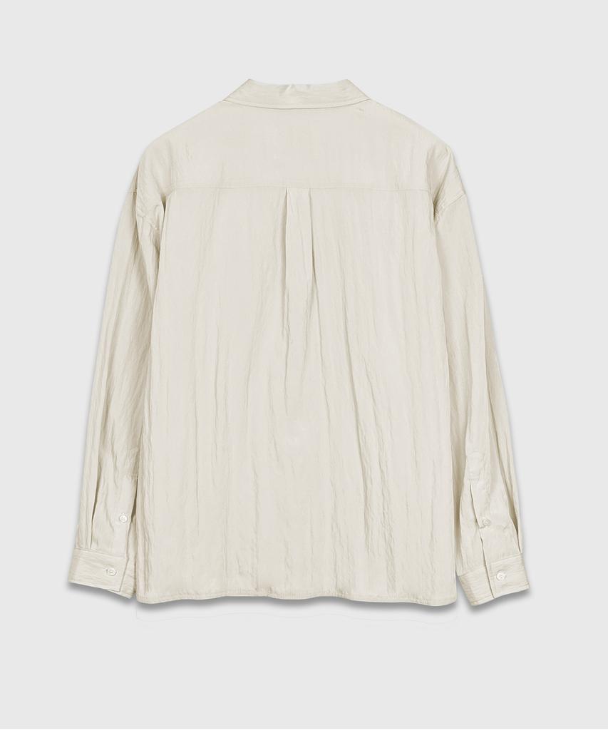 BILLIANT Wrinkle Basic Overshirt_Cream