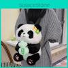 Flower Cute Panda Backpack Mahjong For Wealth Honey Jar Avocado Plush Bag