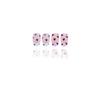 Valentine's Day Short Press On Nail With French Tip And Heart Designs Fashionable Stick On Nail Manicure Nail Decoration