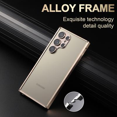 Funda Protectora de Metal de Aluminio de Aviación para Samsung Galaxy S26Ultra S25 S24 Plus Cubierta Resistente a Golpes con Disipación de Calor para Lente de Aleación