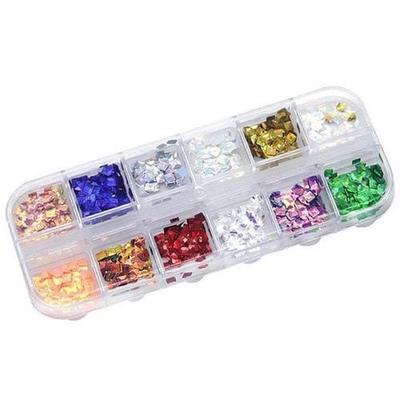 AB 3D Square Glitter Set (S2112485)