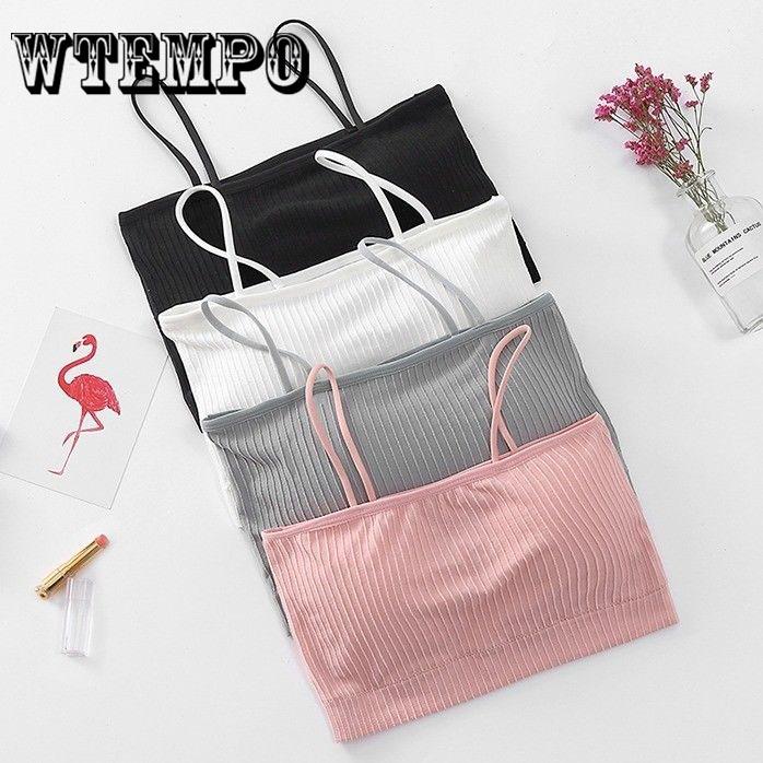 Crop Tops Women Fashion Strap Wrapped Chest Tank Crop Tops Sexy Sports Bra