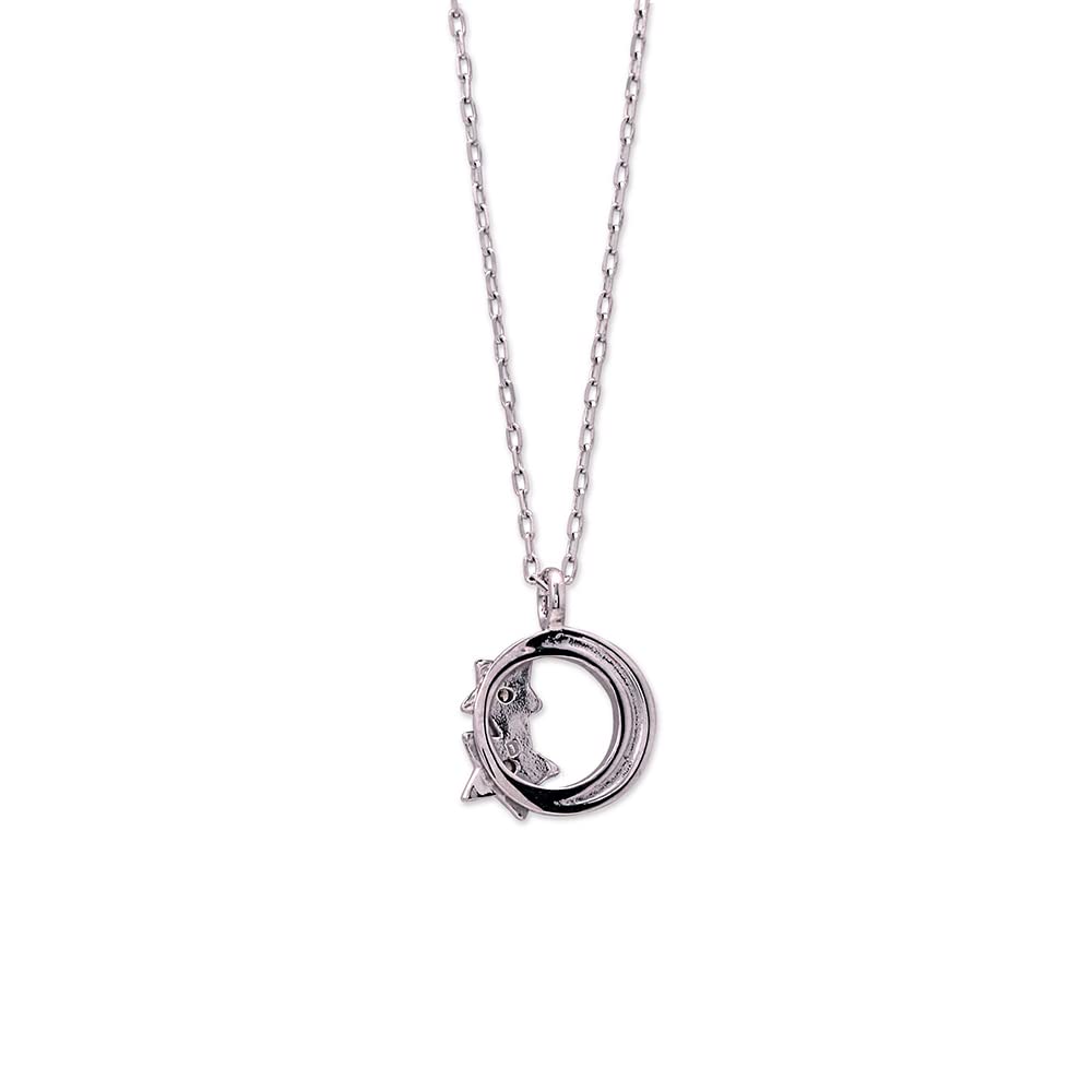 Estelle K10 White Gold Diamond Moon Necklace 0442-0061-0020-0000