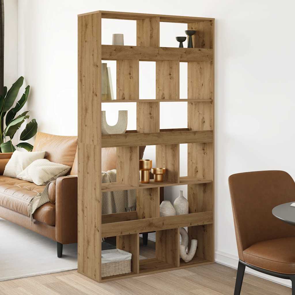 Vidaxl Regal, Artisan Eiche, 100x33x187,5 cm, Holzwerkstoff