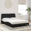 VidaXL Lit avec Matelas, Lit Rembourré avec Coussin de Tête de Lit, Lit Double, Lit Adulte de Chambre à Coucher Intérieur, 3208660