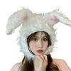 Kasameidou Rabbit Headgear, Gray Rabbit, Long-Haired Cap, Animal Hat, Easy Transformation, Cosplay Prop, Christmas, Halloween, Cute Animal, Plush