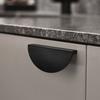 Aluminum Alloy Cabinet Door Knobs Semicircle Drawer Pull Handles New Half Moon Handle  Wardrobe