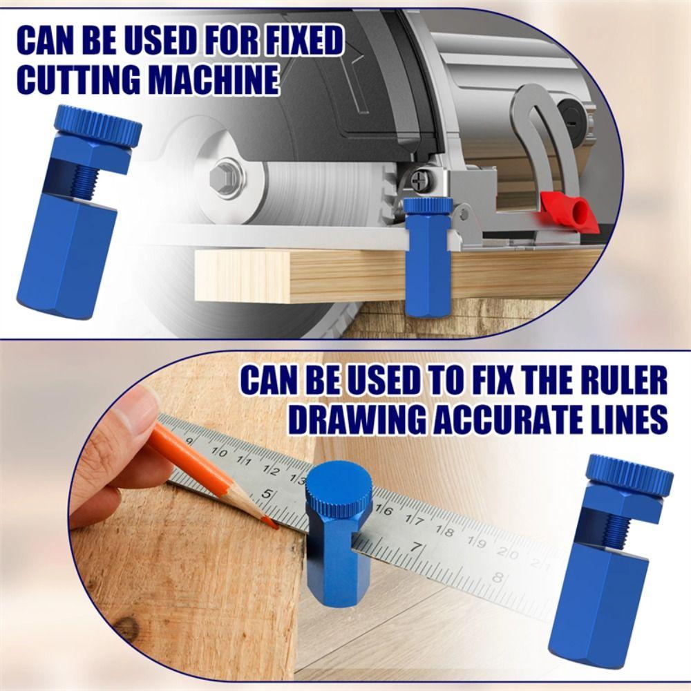 Carabiner Hook Auxiliary Clamp Rafter Gauge Clamps  For Carpentry Squares and Circular Saw