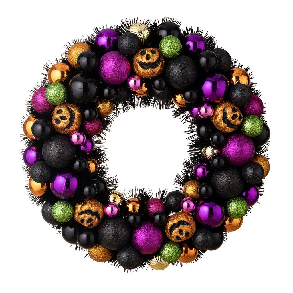 Enchanting Pumpkin Halloween Wreath Beautifully Designed For Fall Festivities And Decor