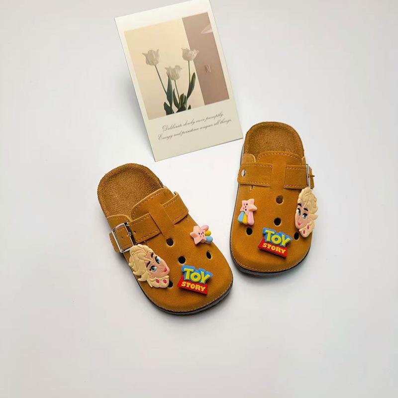 Medias Zapatillas de Verano Retro Unisex de Dibujos Animados Lindas para Niños Birkenstock con Suela Gruesa Antideslizante