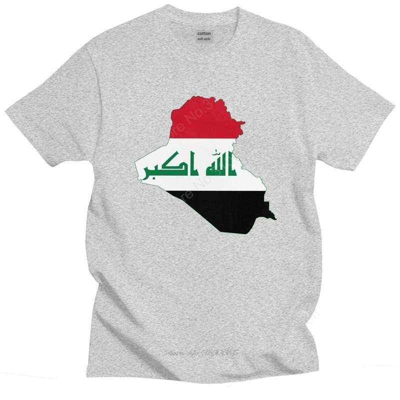 Iraqi Iraq Flag Map Unisexs T Shirt Cotton Tee Tops Round Neck Shortsleeve Fashion Tshirt Clothing Casual Basic Tshirts