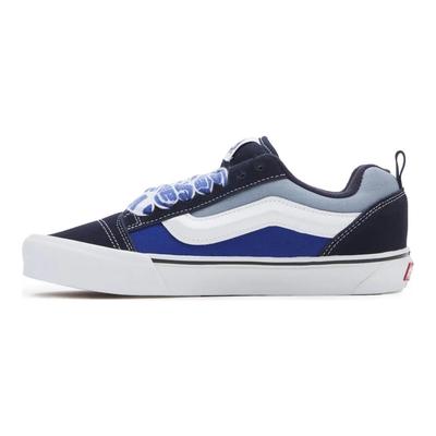 Knu Skool Tendenza Moda Scarpe da Skate Low Top Sneakers Unisex Blu Bianco VN0009QCY6Z