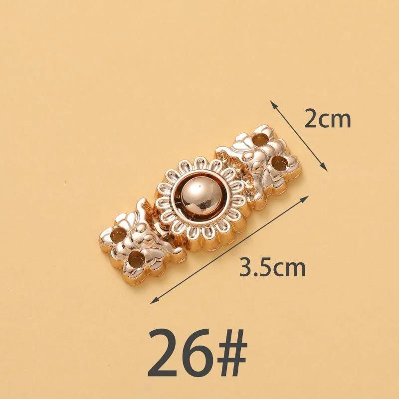 1-4Pairs Women Brooch Set Tighten Waist Button for Women Skirt Pants Jeans Adjustable Waist Clip Metal Pins Clothing Accessories