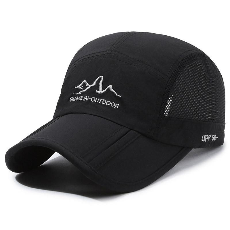 Polyester Breathable Baseball Cap With Sun Protection For Outdoor Sports And Casual Wear
