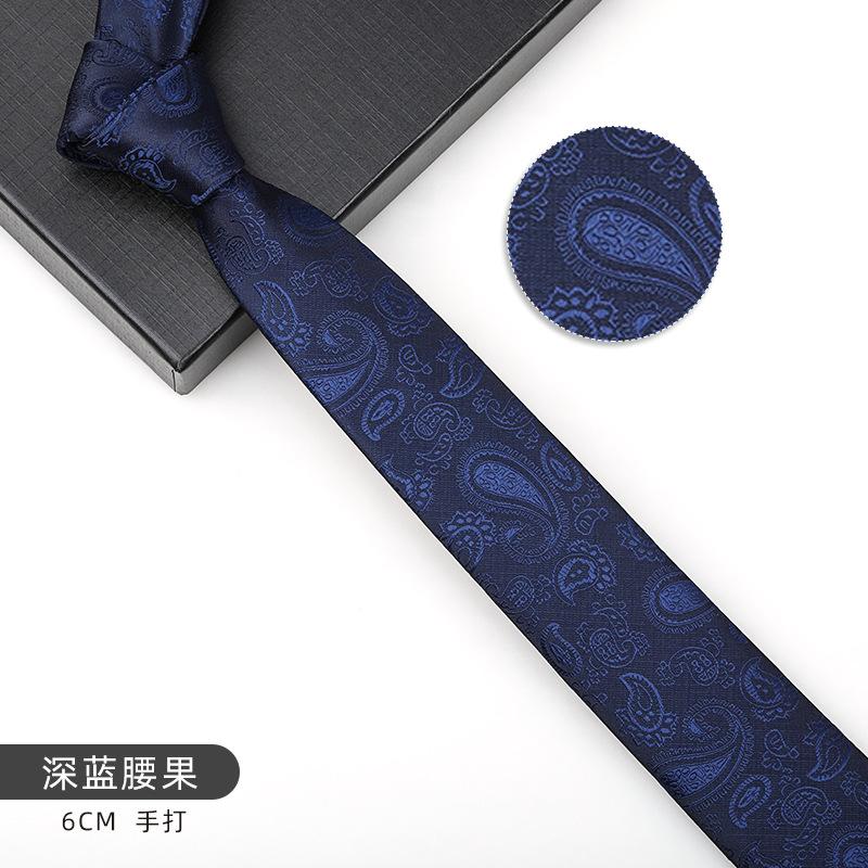 Men'S And Women'S Korean Version 6Cm Fashion Casual Professional Striped Hand-Made Thin Tie Groom Best Man Wedding Banquet Tie
