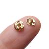 10/24pcs 5mm Invisible Snap Dollhoues Miniature Metal Buckles Mini Buttons Clothing Sewing Buckle DIY Doll Clothes