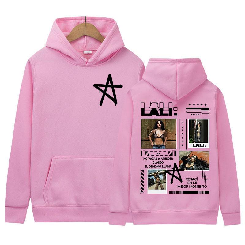 Singer Lali Esposito Tour 2025 New Album Graphic Hoody Mens Women Vintage Aesthetic Sweatshirt Casual High Street Fleece Hoodies
