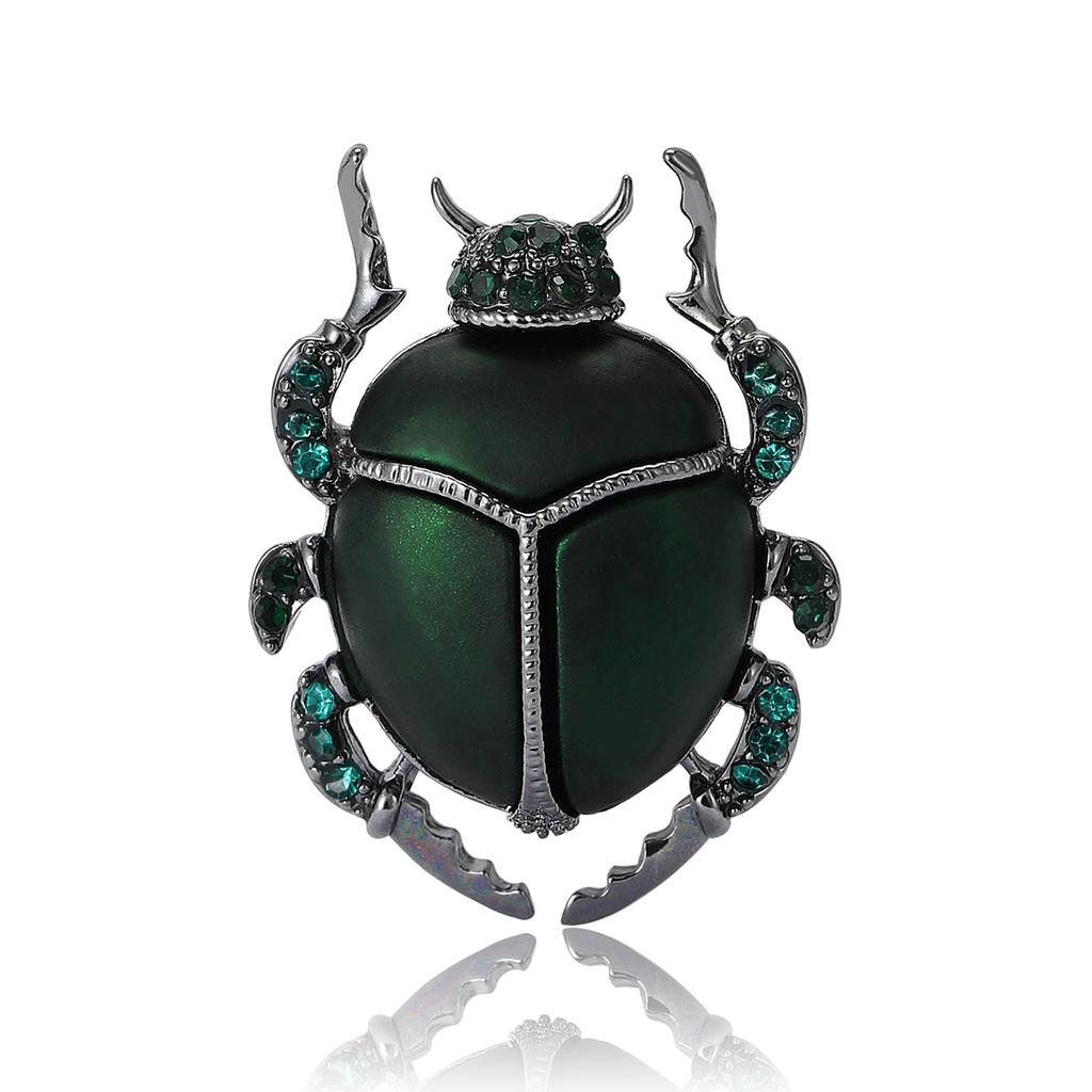 Beautiful Enamel Beetle Brooches for Women Unisex Insect Pins Friends Party Gifts Banquet Jewellery Accessories CLE