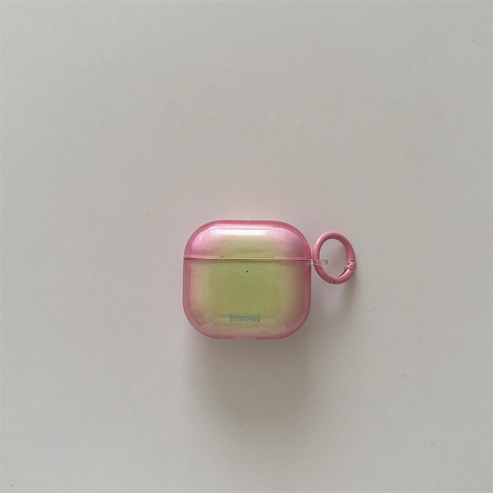 Small fresh contrasting color smudging earphone cover for Apple AirPods 1 /1 generation transparent protective cover PRO1/PRO1