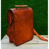 Geantă vintage de capră din piele naturală pentru laptop